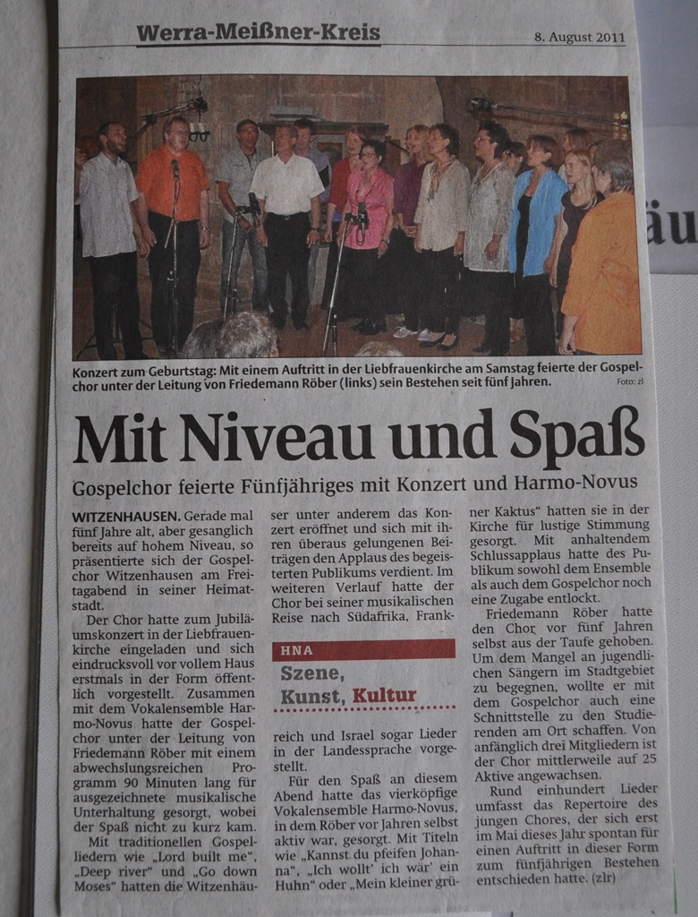 Jubiläumskonzert 2011