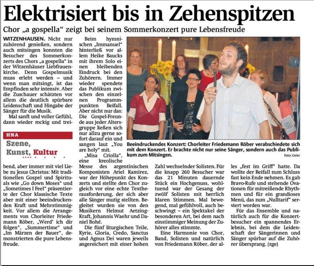 Jahreskonzert 2013 in der Liebfrauenkirche